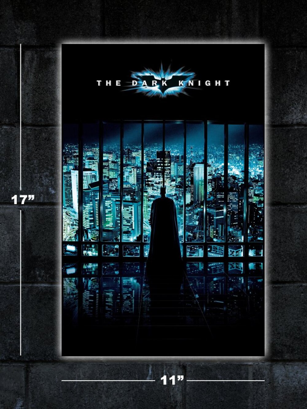 Batman Dark Knight movie poster - 11x17 wall art print merch Joker Heath Ledger
